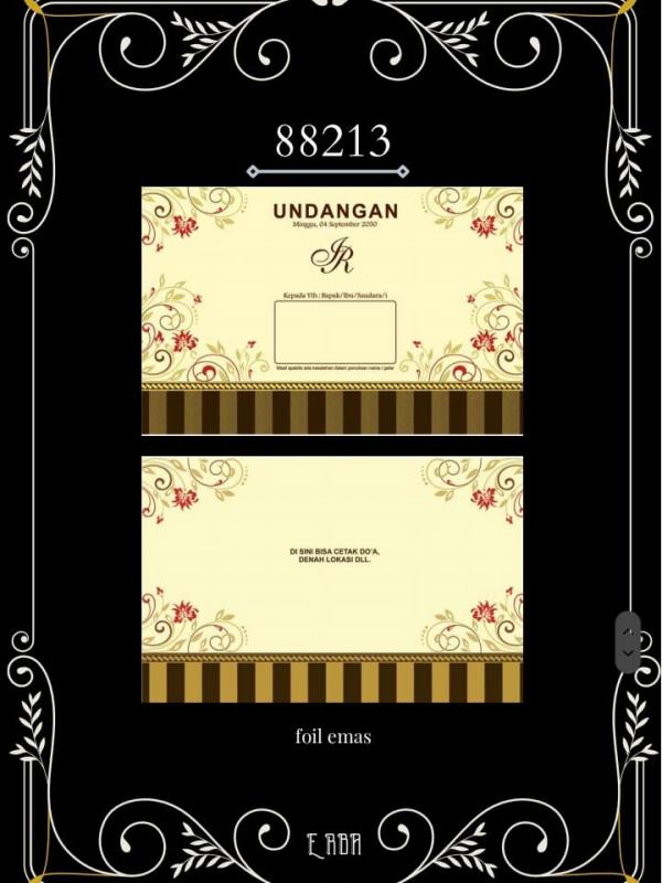 Undangan Blangko EB 88213  Undangan Blangko EB 88213