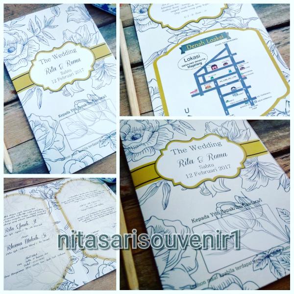 undangan full color motiv daun undangan full color motiv daun