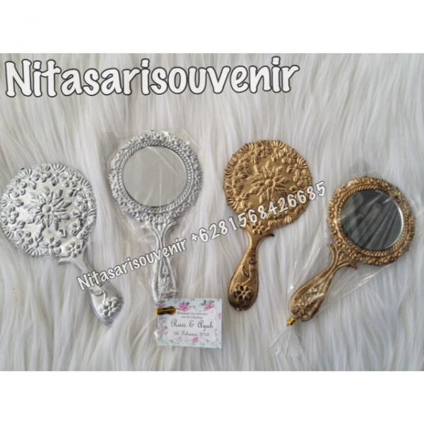 kaca gagang bulat emas/perak kaca gagang bulat emas/perak