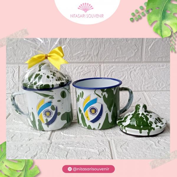 cangkir enamel lurik cangkir enamel lurik