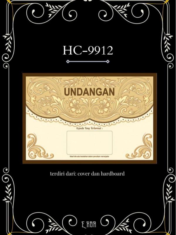 Undangan Blangko HC-9912  Undangan Blangko HC-9912