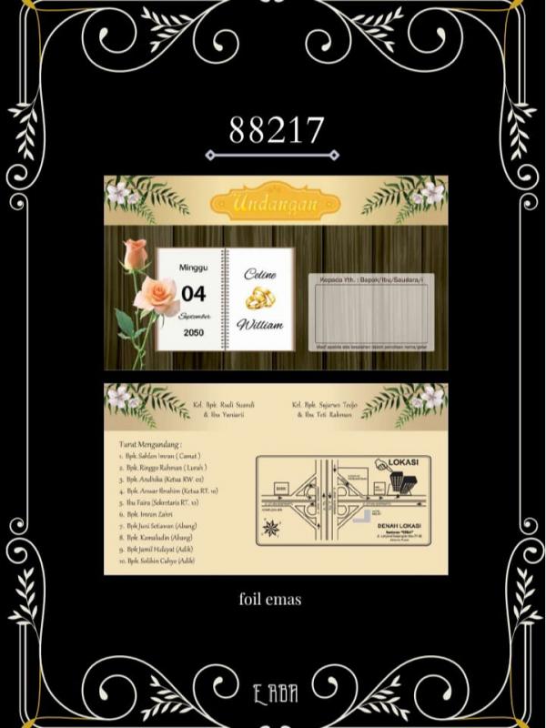 undangan blangko erba 88217 undangan blangko erba 88217
