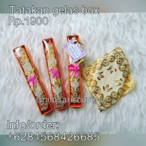 Tatakan gelas box Tatakan gelas box