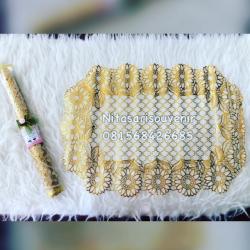 taplak meja karet mika gulung